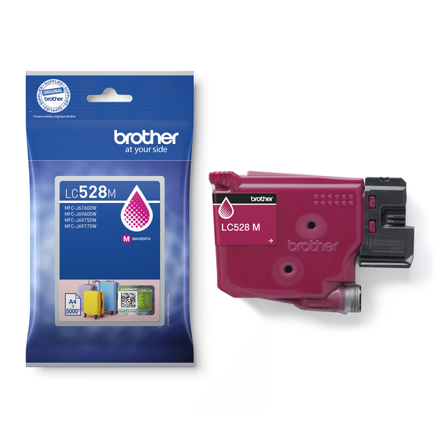 Inktcartridge Brother LC-528M rood