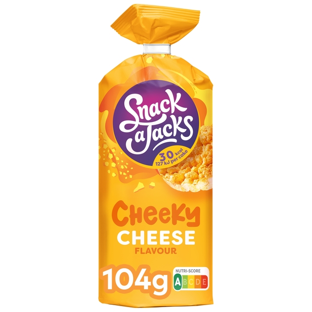 Rijstwafel Snack-a-Jacks cheese pak 104 gram Rijstwafel Snack-a-Jacks cheese pak 104 gram