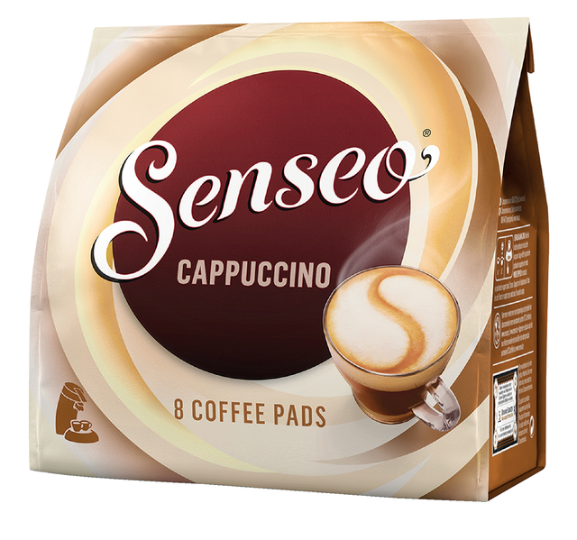 Koffiepads Douwe Egberts Senseo cappuccino 8 stuks Koffiepads Douwe Egberts Senseo cappuccino 8 stuks