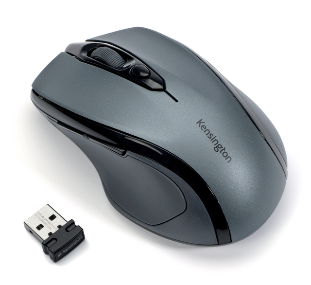 draadloze muis, kabelloze muis, muis, USB dongle, grijs