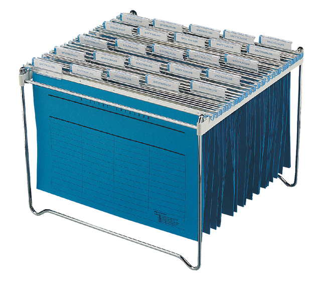 Hangmappenrek Durable  t.b.v. 30-40 mappen chroom Hangmappenrek Durable  t.b.v. 30-40 mappen chroom