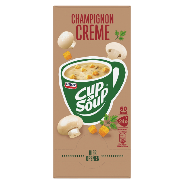 Cup-a-Soup Unox champignon crème 24x140ml Cup-a-Soup Unox champignon crème 24x140ml