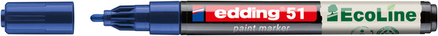 Paintmarker edding 51 EcoLine op waterbasis 1-2mm blauw Paintmarker edding 51 EcoLine op waterbasis 1-2mm blauw