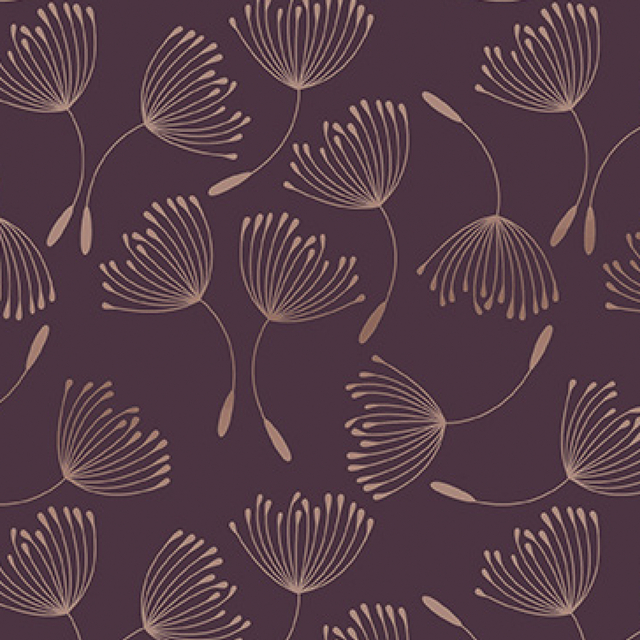 pattern, floral, dandelion, purple, gehard patroon