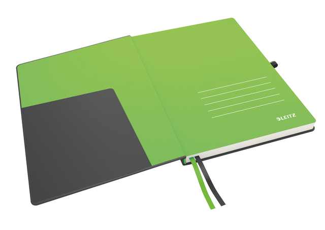 Notitieboek Leitz Complete A4 lijn 160 pagina's 100gr zwart
