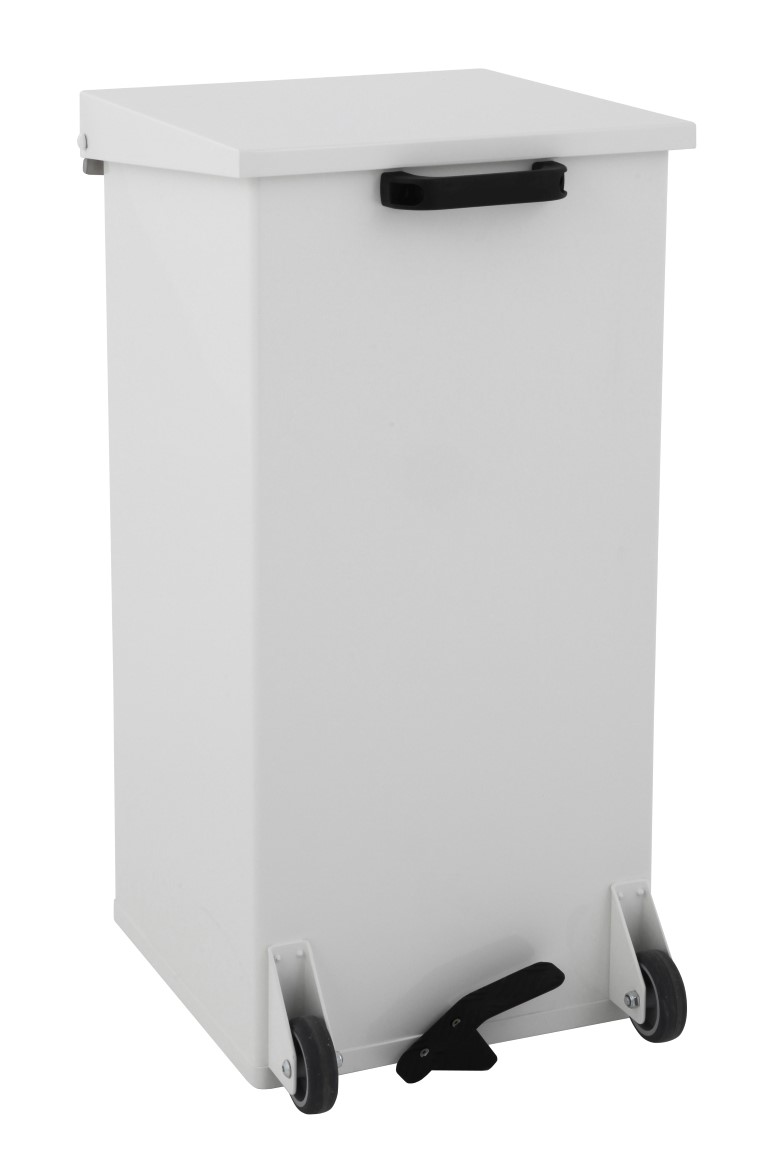 Dutchdesign Mobiele Pedaalemmer Carro-Kick 110ltr Wit