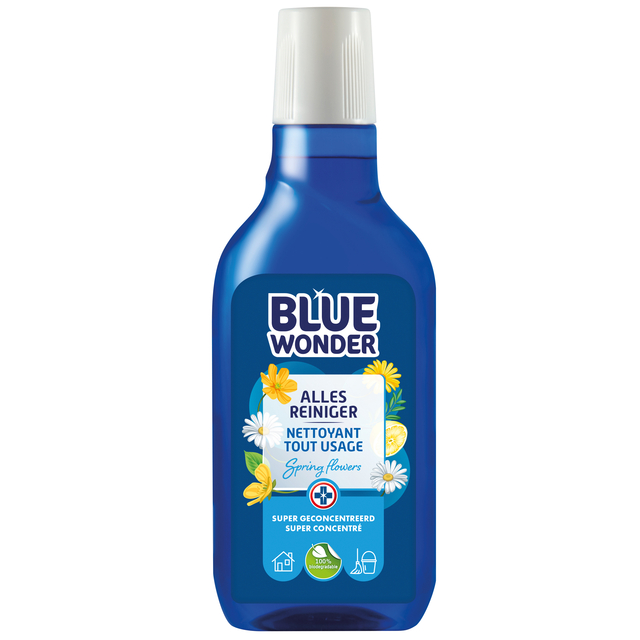 Allesreiniger Blue Wonder met dop dosering 750ml Allesreiniger Blue Wonder met dop dosering 750ml