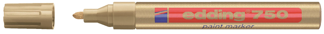Paintmarker edding 750 op oliebasis 2-4mm goud Paintmarker edding 750 op oliebasis 2-4mm goud