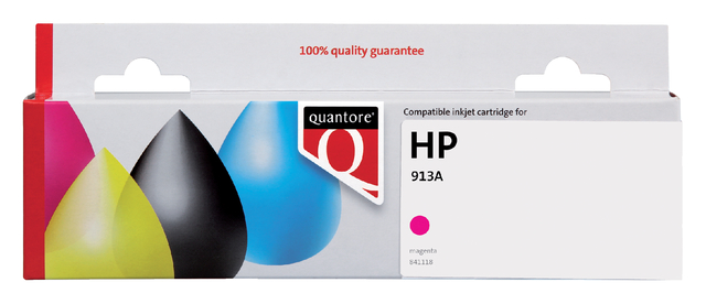 Inktcartridge Quantore alternatief tbv HP F6T78AE 913A rood Inktcartridge Quantore alternatief tbv HP F6T78AE 913A rood