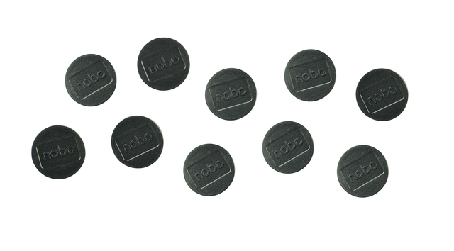 Magneet Nobo 32mm zwart 10 stuks