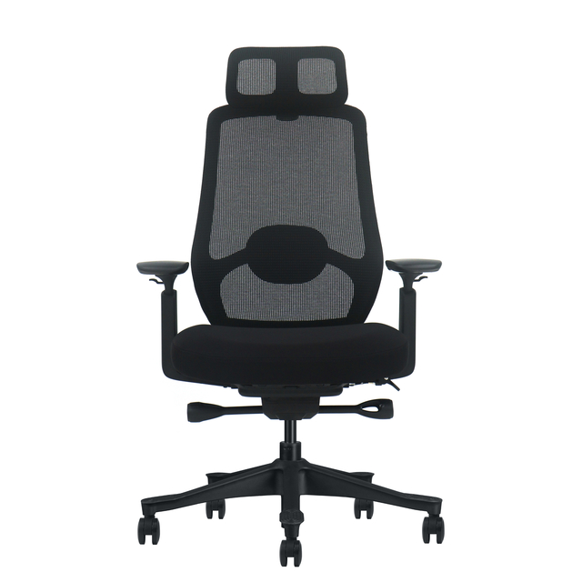 ergonomische stoel, kantoorstoel, rugondersteuning, mesh rug, 5-poten basis