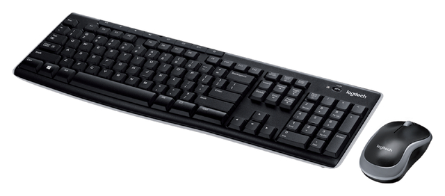 Toetsenbord Logitech MK270 Qwerty + muis zwart