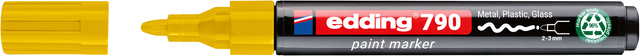 Paintmarker edding 790 op alcoholbasis 2-3mm geel Paintmarker edding 790 op alcoholbasis 2-3mm geel
