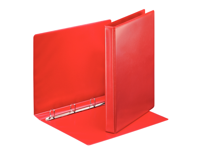 Presentatieringband Esselte Essentials panorama A4 4-rings D-mechaniek 20mm rood Presentatieringband Esselte Essentials panorama A4 4-rings D-mechaniek 20mm rood