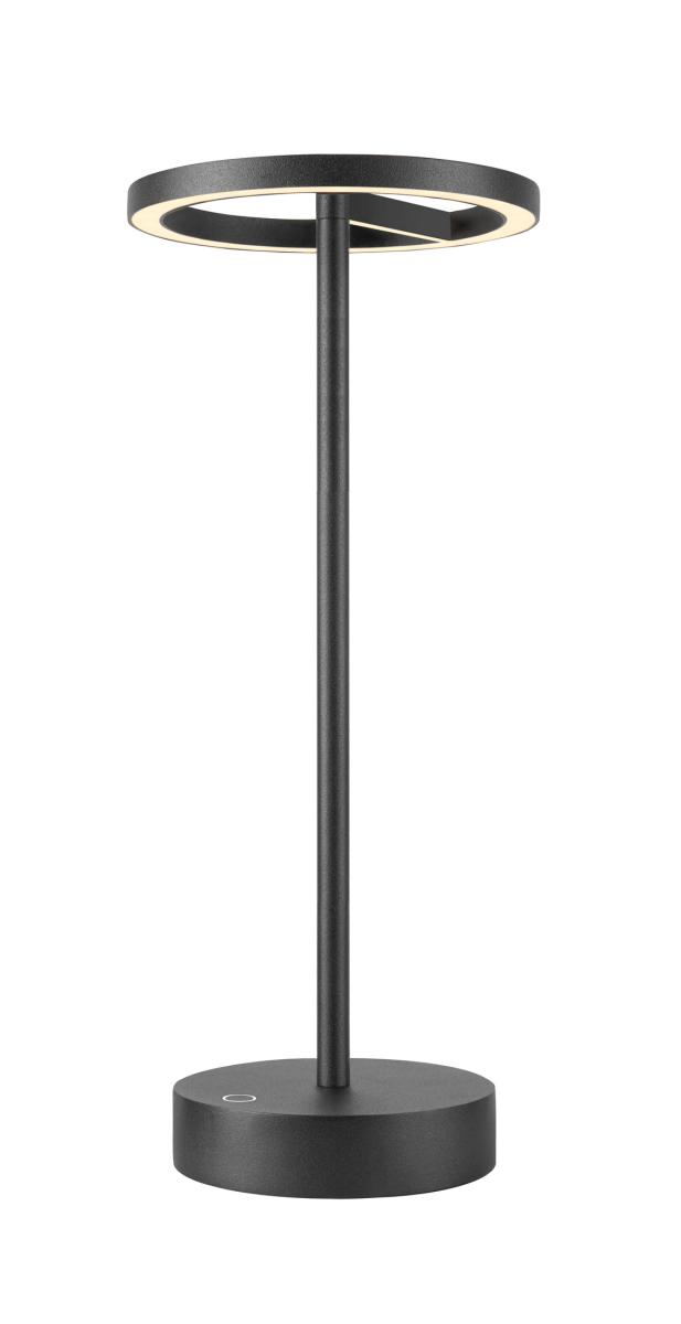 VINOLINA ONE tafel accu zwart 1xLED 2700K TOUCH