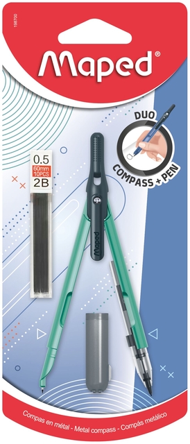 secteur: kantoor, groot motorisch instrument, kompas, draaiwerk, potloodhouder