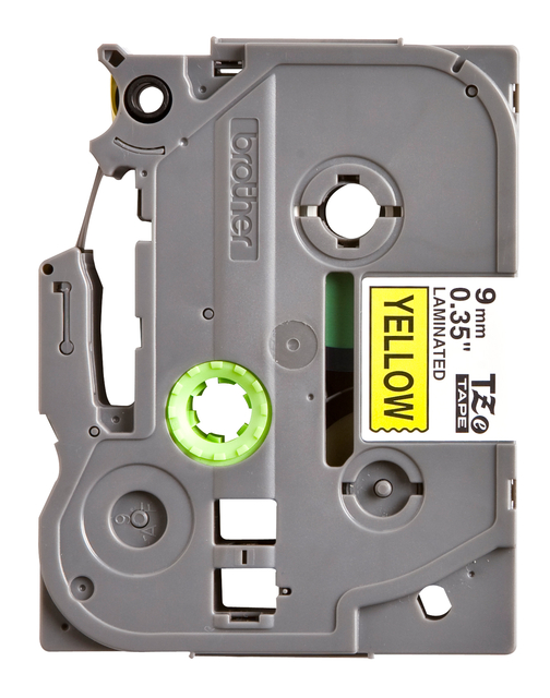 Labeltape Brother P-touch TZe-621 standaard 9mm zwart op geel