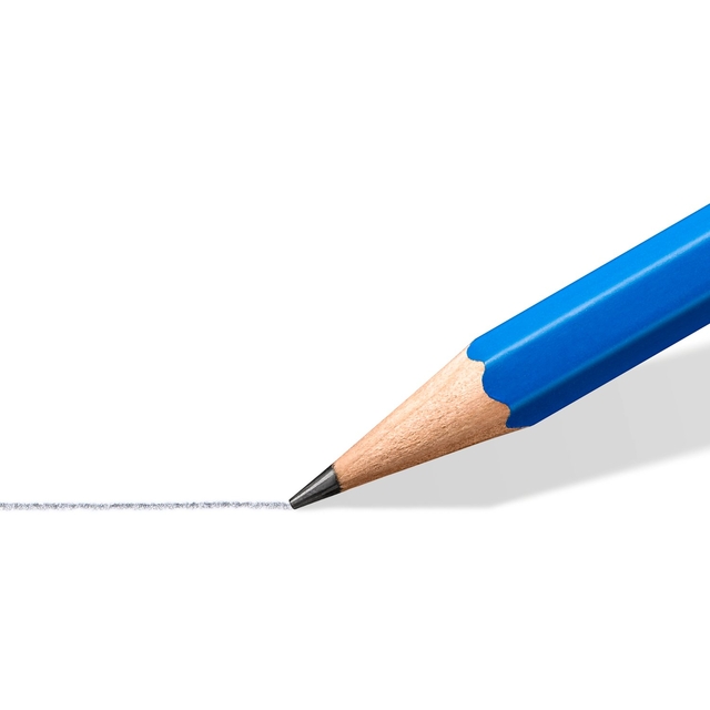 potlood, grafietpunt, kern, blauw, lijnen