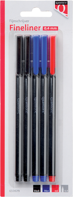 Fineliner Quantore 188 rond 0.4mm assorti Fineliner Quantore 188 rond 0.4mm assorti