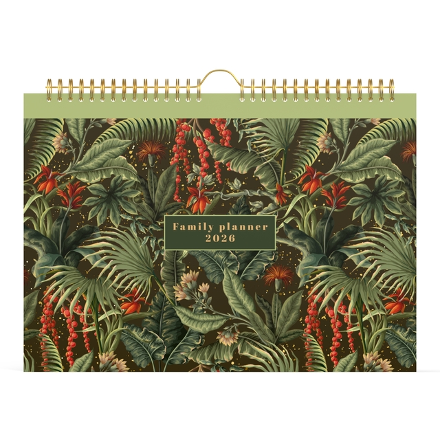 Familiekalender 2026 Lannoo 310x220 Botanic 7dagen/1pagina wit groen Familiekalender 2026 Lannoo 310x220 Botanic 7dagen/1pagina wit groen