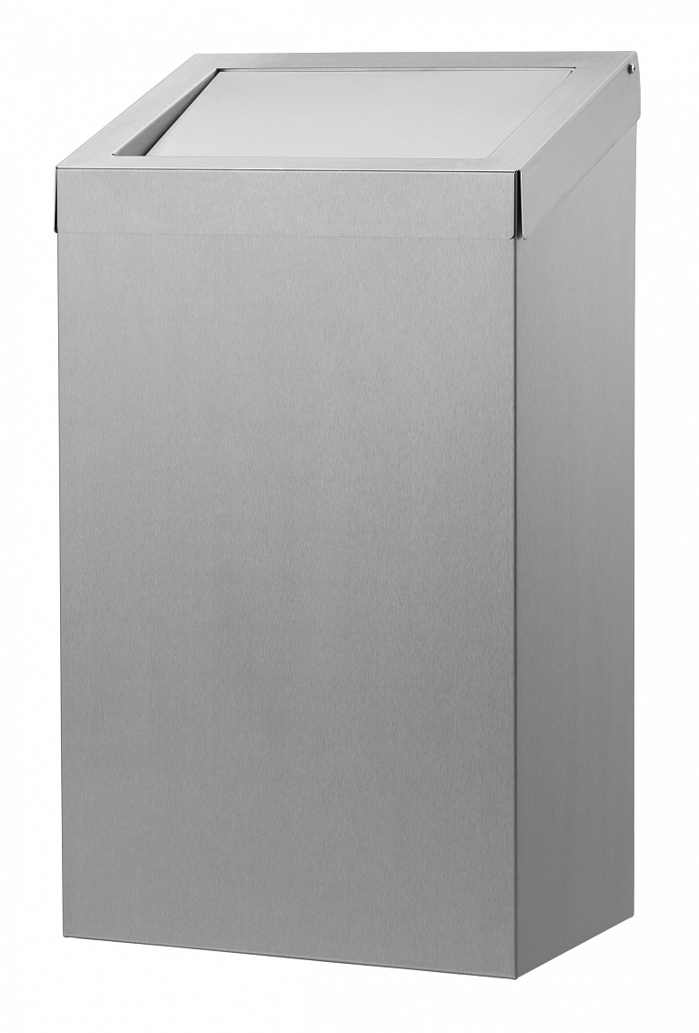 Dutch Bins Afvalbak gesloten RVS 50ltr