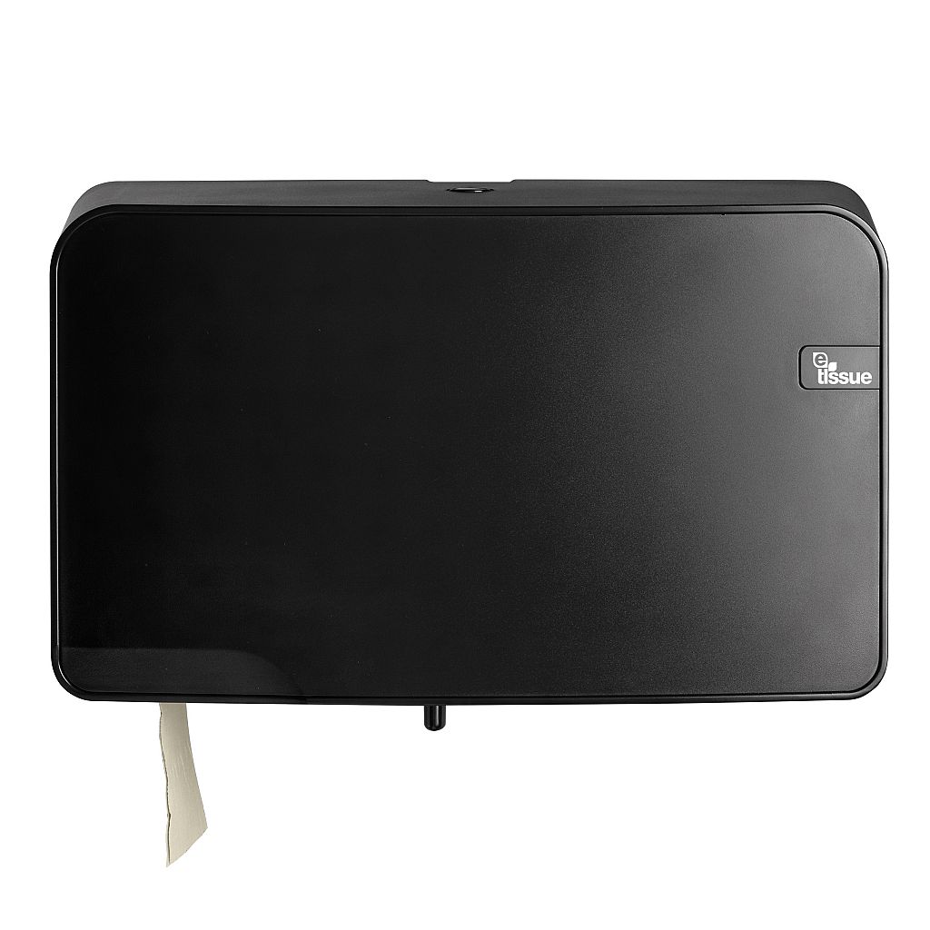 E-Tissue Duo Mini Jumbo Toiletrolhouder Black Quartz