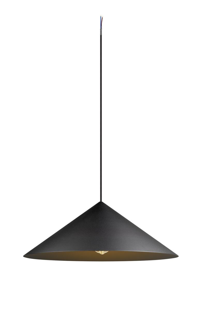 hanglamp, pendel, zwart, metalen, kaplamp