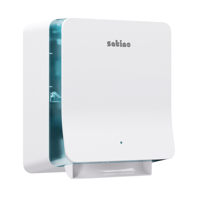 handdoekdroger, handdoekdispenser, badkamerapparaat, inbouwapparaat, wit