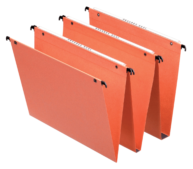 Hangmap Esselte Orgarex dual 345x245mm verticaal oranje Hangmap Esselte Orgarex dual 345x245mm verticaal oranje