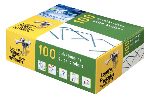 Bundelbeugel Loeff's 1215 Quickbinder 100mm groen 100 stuks