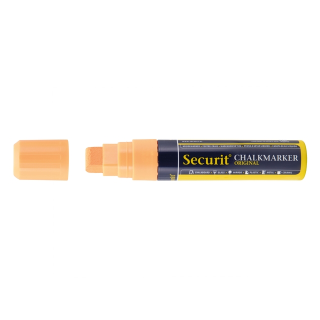 krijtmarker, chalkmarker, markeerkrijt, oranje, tippenklem