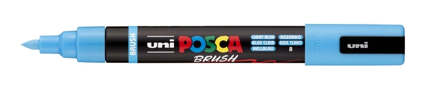 markers,  brush,  highlighter,  blue, Posca