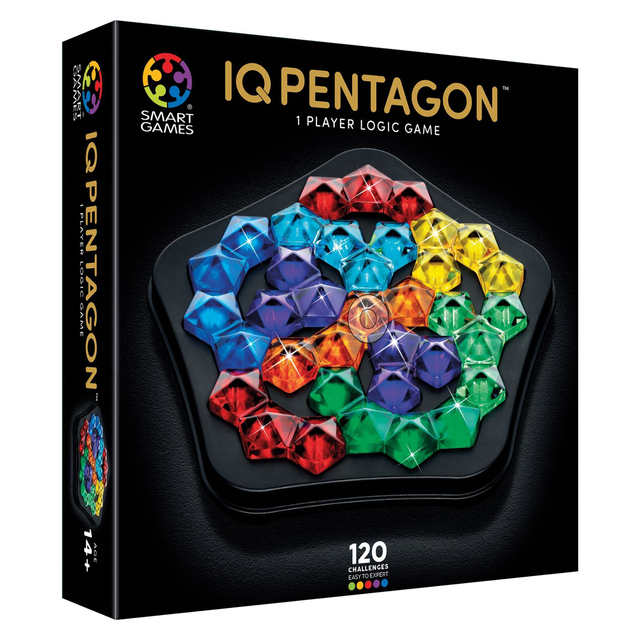 puzzel, IQ Pentagon, geometrische stenen, spel, 120 stukken