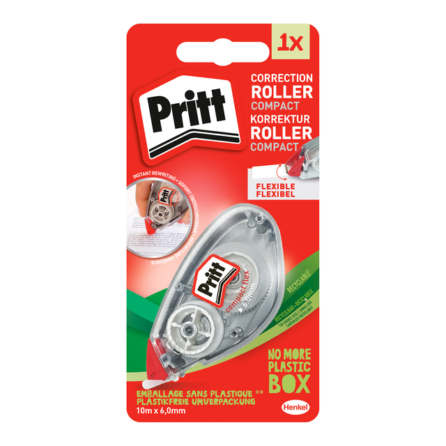 Correctietape Pritt Compact Flex 6mmx10m op blister Correctietape Pritt Compact Flex 6mmx10m op blister
