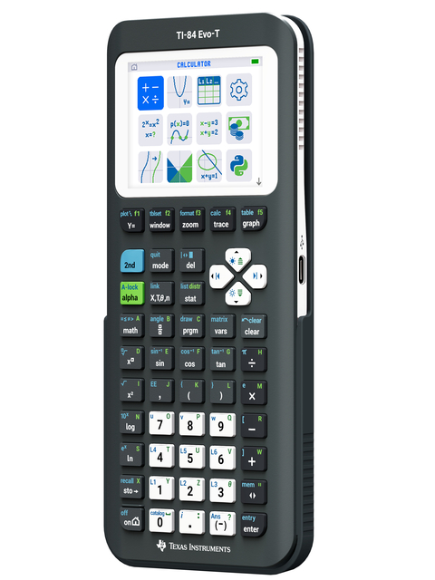 rekenmachine, handheld, ti-84 evo-t, knoptoetsen, grafisch display