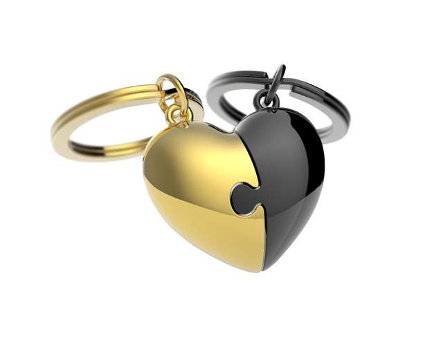 Sleutelhanger Metalmorphose puzzelhart Sleutelhanger Metalmorphose puzzelhart