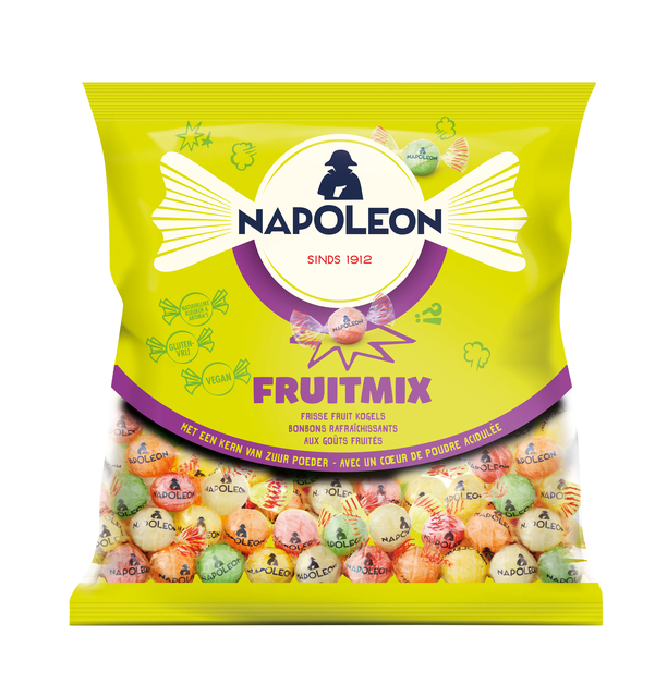 Snoep Napoleon fruitmix zak 1kg Snoep Napoleon fruitmix zak 1kg