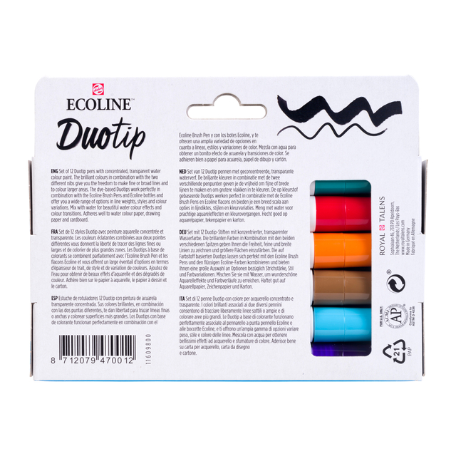 Duotip Talens Ecoline set à 12 stuks basis
