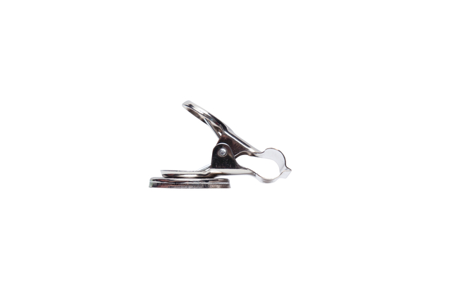 Papierklem MAUL Bulldog met magneet 52mm zilver 2 stuks