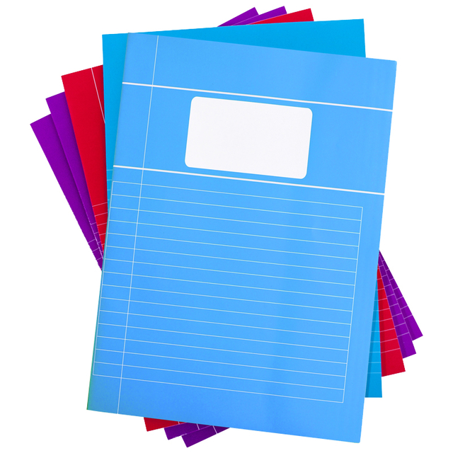 Schrift SOHO Trend A4 lijn 80 pagina's 60gr pak à 5 stuks Schrift SOHO Trend A4 lijn 80 pagina's 60gr pak à 5 stuks