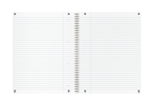 Spiraalblok Oxford Origin A4+ lijn 140 pagina's 80gr blauw
