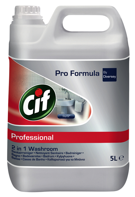Sanitairreiniger Cif Professional 2-in-1 5 liter Sanitairreiniger Cif Professional 2-in-1 5 liter