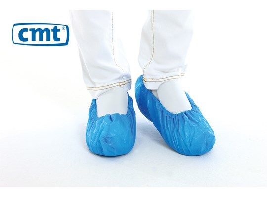 CMT Schoenovertrek CPE Blauw mt36-42 Ruw 40mµ doos 20x100st