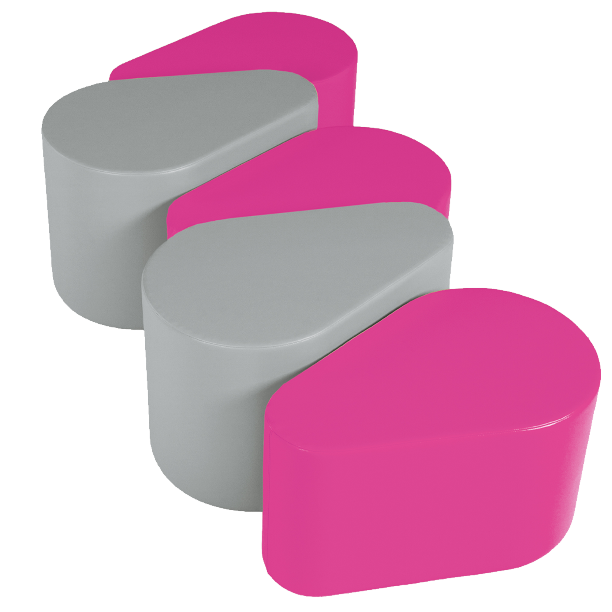 Zitelement EGG, kruk met kunstlederen bekleding