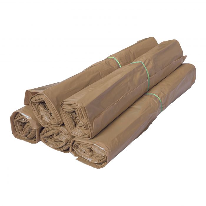 Afvalzak Powersterko 58x100cm Bruin T23 80l doos 20x25st