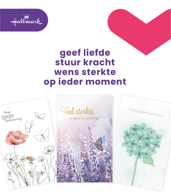 Wenskaart Hallmark navulset deelneming 10 kaarten Wenskaart Hallmark navulset deelneming 10 kaarten