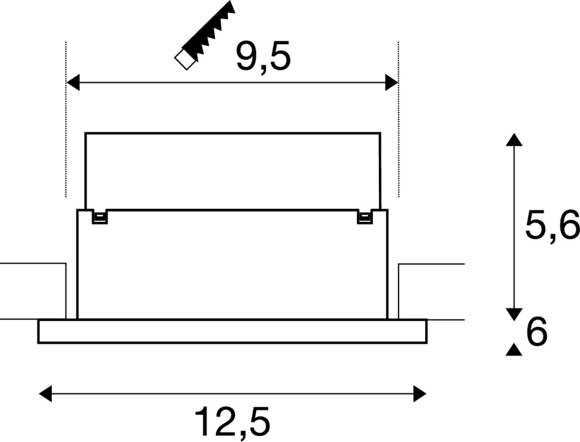 P-LIGHT Noodverlichting inbouw wit