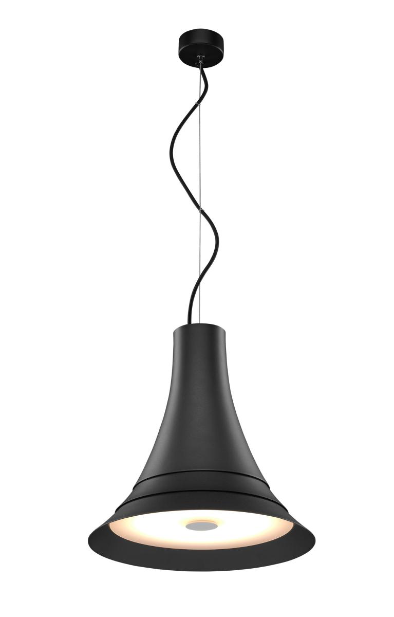 hanglamp, pendant, zwart, aluminium, cirkelvormig