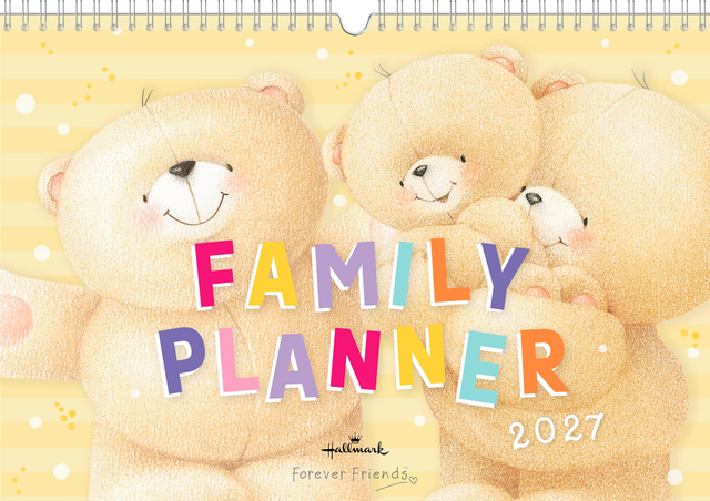 teddy, beer, family planner, planning notebook, kids planner