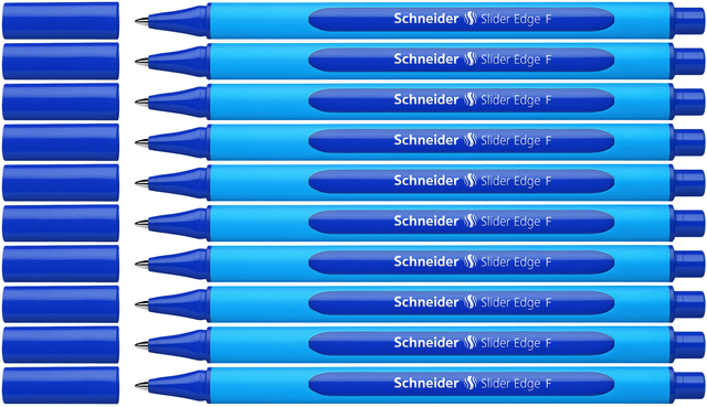 markers, blue markers, felt-tip, fine point, set of pens